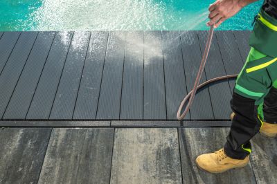 Use High Pressure Water to Clean Your Deck!